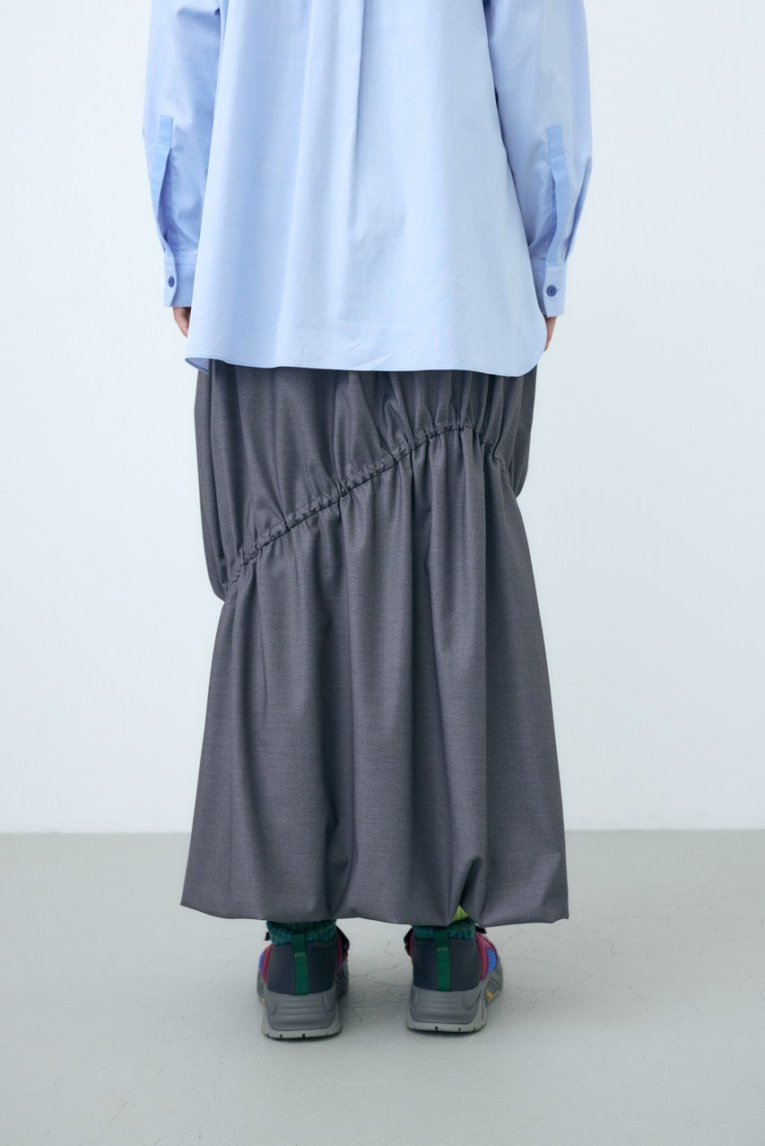 【ナゴンスタンス/nagonstans】のTRギャバ StringギャザーSK/スカート 人気、トレンドファッション・服の通販 founy(ファニー) ファッション Fashion レディースファッション Fashion for Women スカート Skirts ロングスカート Long Skirts / Maxi & Midi Skirts ギャザー Gathered, Ruffled ドローコード Drawcord, Drawstring Cord バルーン Balloon, Balloon Silhouette ロング Long, Long-Length エレガント 上品 Elegant other-7|ID: prp329100004141250 ipo3291000000032823936