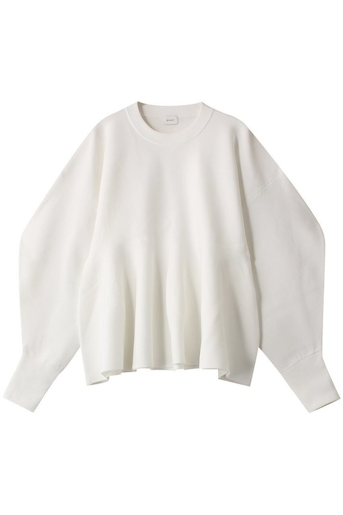 【マノフ/MANOF】のFLARE KNIT TOPS ニット/セーター インテリア・キッズ・メンズ・レディースファッション・服の通販 founy(ファニー) https://founy.com/ ファッション Fashion レディースファッション WOMEN トップス・カットソー Tops/Tshirt ニット Knit Tops プルオーバー Pullover エレガント 上品 Elegant カットソー Cut And Sew シンプル Simple セーター Sweater デニム Denim ファブリック Fabric フレア Flare |ID: prp329100004141261 ipo3291000000028425194