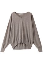 【プレインピープル/PLAIN PEOPLE】のVICTORIA Vネックドルマンプルオーバー ベージュ|ID: prp329100004141272 ipo3291000000028425225