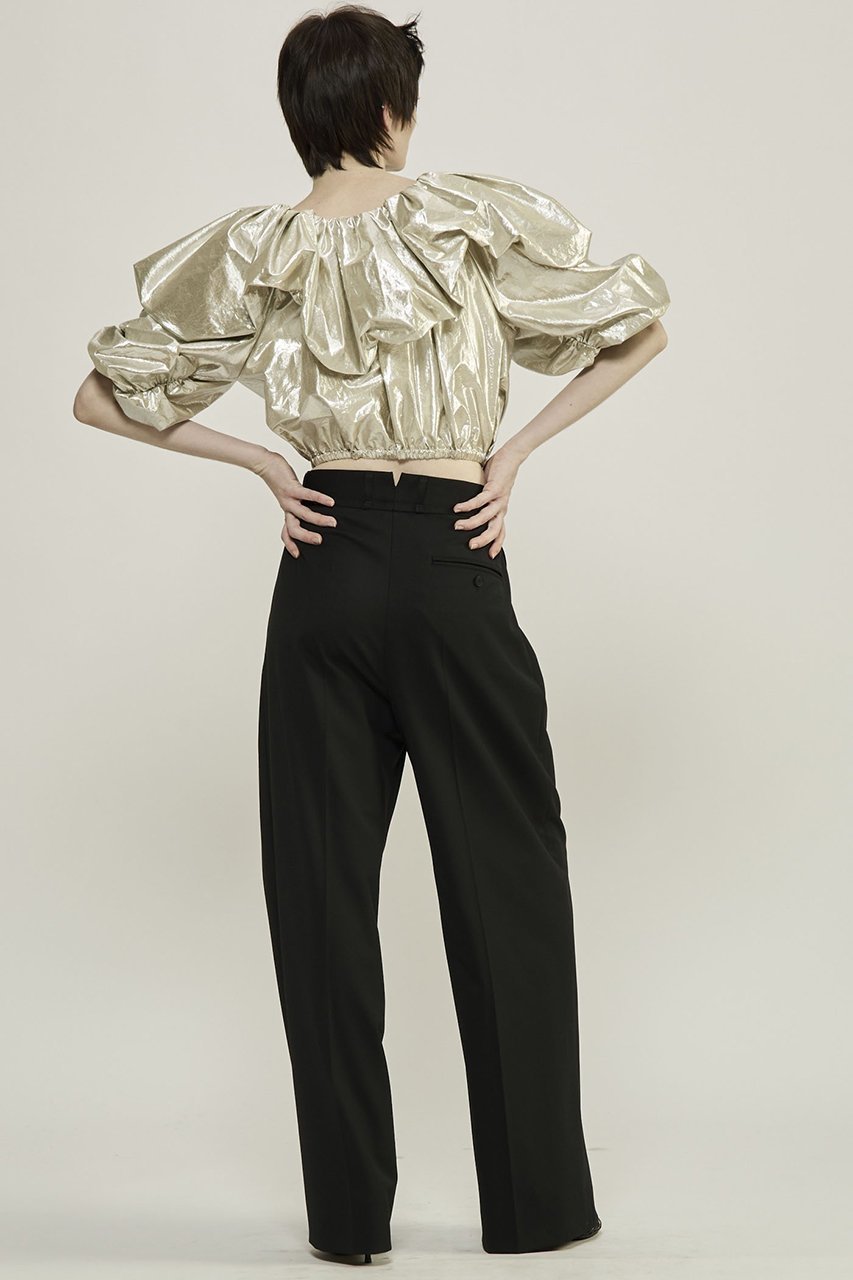 【カレンテージ/CURRENTAGE】の2WAYシルバーブラウス 人気、トレンドファッション・服の通販 founy(ファニー) 　ファッション　Fashion　レディースファッション　Fashion for Women　トップス・カットソー　Cut & Sew Tops　シャツ・ブラウス・オフィスカジュアル　Elegant Blouses & Button-Ups　イタリア　Italy　クラシック　Classic, Timeless Style　コーティング　Coating, Coated Finish　シャンブレー　Chambray, Denim-Like Fabric　シルバー　Silver, Metallic Silver　スリーブ　Sleeve, Long Sleeve / Short Sleeve　モダン　Modern, Contemporary　ロング　Long, Long-Length　ヴィンテージ　Vintage Style　エレガント 上品　Elegant　再入荷　Restock / Back in Stock　other-8|ID: prp329100004141298 ipo3291000000035367164