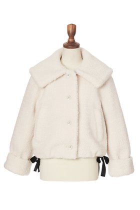 【デイジーリン/DAISY LIN】のCoat “Teddy Teddy Ribbon” 人気、トレンドファッション・服の通販 founy(ファニー) ファッション Fashion レディースファッション Fashion for Women アウター Coat / Outerwear Collection コート・ロングコート・ピーコート Long Coats, Peacoats & More おすすめ Recommended / Our Picks ウォッシャブル Machine Washable エレガント 上品 Elegant サテン Satin, Glossy Fabric ショート Short, Short Length シルク Silk, 100% Silk ストレッチ Stretch, Stretchy Fabric バランス Balance, Style Balance フェミニン Feminine, Girly ブルゾン Blouson, Bomber Jacket ベルベット Velvet, Velvety リボン Ribbon, Bow 再入荷 Restock / Back in Stock 冬 Winter / This Winter 洗える Machine Washable |ID:prp329100004142467