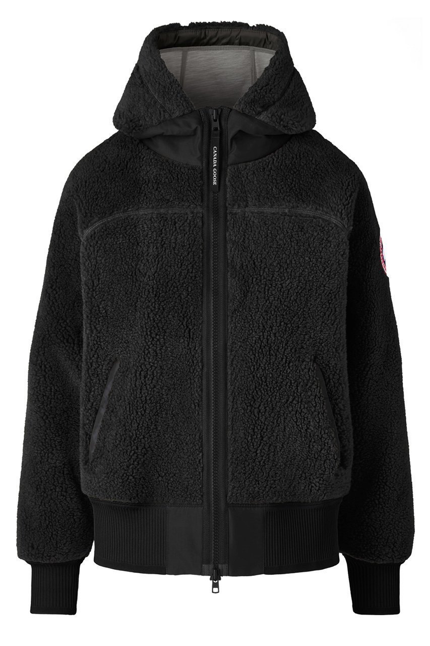 【カナダグース/CANADA GOOSE】の7016W Simcoe Oversized Hoody Kind High Pile Fleece インテリア・キッズ・メンズ・レディースファッション・服の通販 founy(ファニー) 　ファッション　Fashion　レディースファッション　WOMEN　アウター　Coat Outerwear　ジャケット　Jackets　ブルゾン　Blouson/Jackets　ジャケット　Jacket　ブルゾン　Blouson　リラックス　Relax　NEW・新作・新着・新入荷　New Arrivals　ブラック|ID: prp329100004142473 ipo3291000000028445587