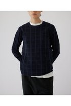 【リムアーク/RIM.ARK】のSheer check knit tops/ニット ネイビー|ID: prp329100004142475 ipo3291000000028445593