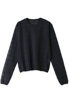 【リムアーク/RIM.ARK】のSheer check knit tops/ニット ネイビー|ID: prp329100004142475 ipo3291000000032377180
