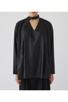 【リムアーク/RIM.ARK】の【9/18 10:00販売開始】Many tuck tie blouse/ブラウス 人気、トレンドファッション・服の通販 founy(ファニー) ファッション Fashion レディースファッション WOMEN トップス・カットソー Tops/Tshirt シャツ/ブラウス Shirts/Blouses オイル Oil クール Cool スリーブ Sleeve ロング Long ヴィンテージ Vintage 再入荷 Restock/Back In Stock/Re Arrival thumbnail ブラック|ID: prp329100004142476 ipo3291000000028445596