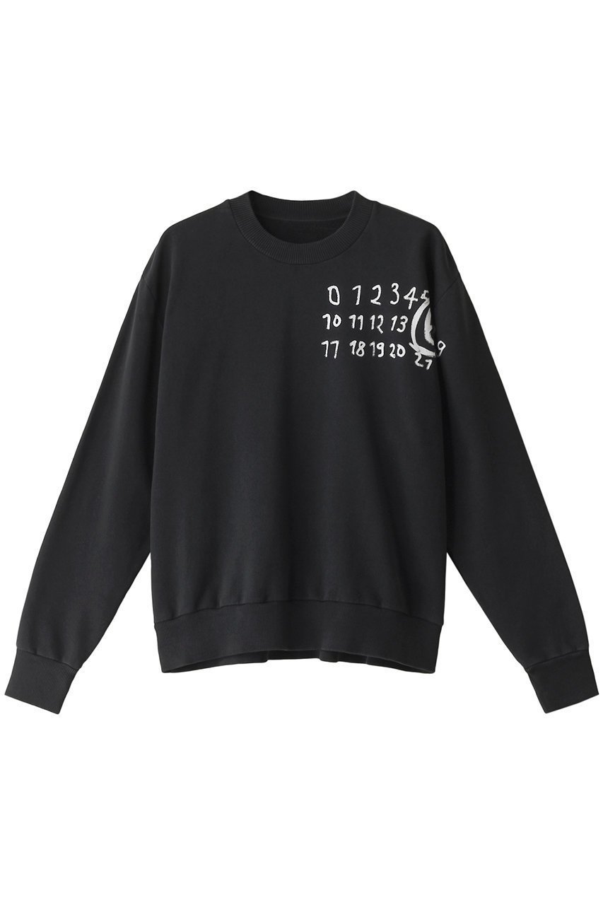 【エムエム6 メゾン マルタン マルジェラ/MM6 Maison Martin Margiela】のNumeric logo スウェットシャツ 人気、トレンドファッション・服の通販 founy(ファニー) 　ファッション　Fashion　レディースファッション　WOMEN　トップス・カットソー　Tops/Tshirt　シャツ/ブラウス　Shirts/Blouses　パーカ　Sweats　ロング / Tシャツ　T-Shirts　スウェット　Sweat　カットソー　Cut and Sewn　ショルダー　Shoulder　ショート　Short　バランス　Balance　NEW・新作・新着・新入荷　New Arrivals　 other-1|ID: prp329100004142486 ipo3291000000028445627