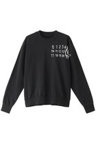 【エムエム6 メゾン マルタン マルジェラ/MM6 Maison Martin Margiela】のNumeric logo スウェットシャツ ブラック|ID:prp329100004142486