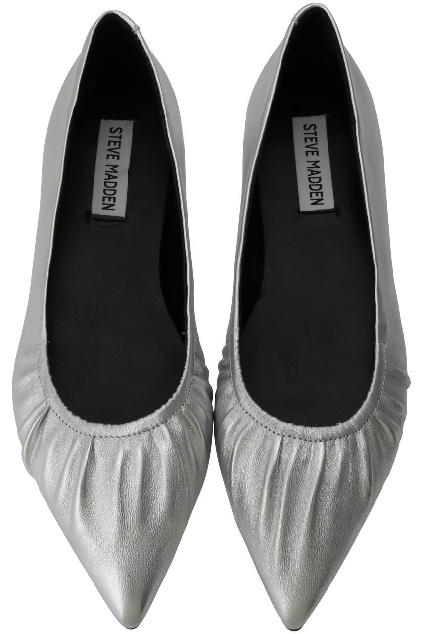 【スティーブマデン/STEVE MADDEN】のLISTED ポインテッドギャザーパンプス インテリア・キッズ・メンズ・レディースファッション・服の通販 founy(ファニー) 　ファッション　Fashion　レディースファッション　Fashion for Women　ギャザー　Gathered, Ruffled　スタイリッシュ　Stylish, Fashionable　フラット　Flat, Flat Shoes　定番　Standard, Basic Item　A/W・秋冬　Autumn/Winter　シルバー|ID: prp329100004142506 ipo3291000000032871817