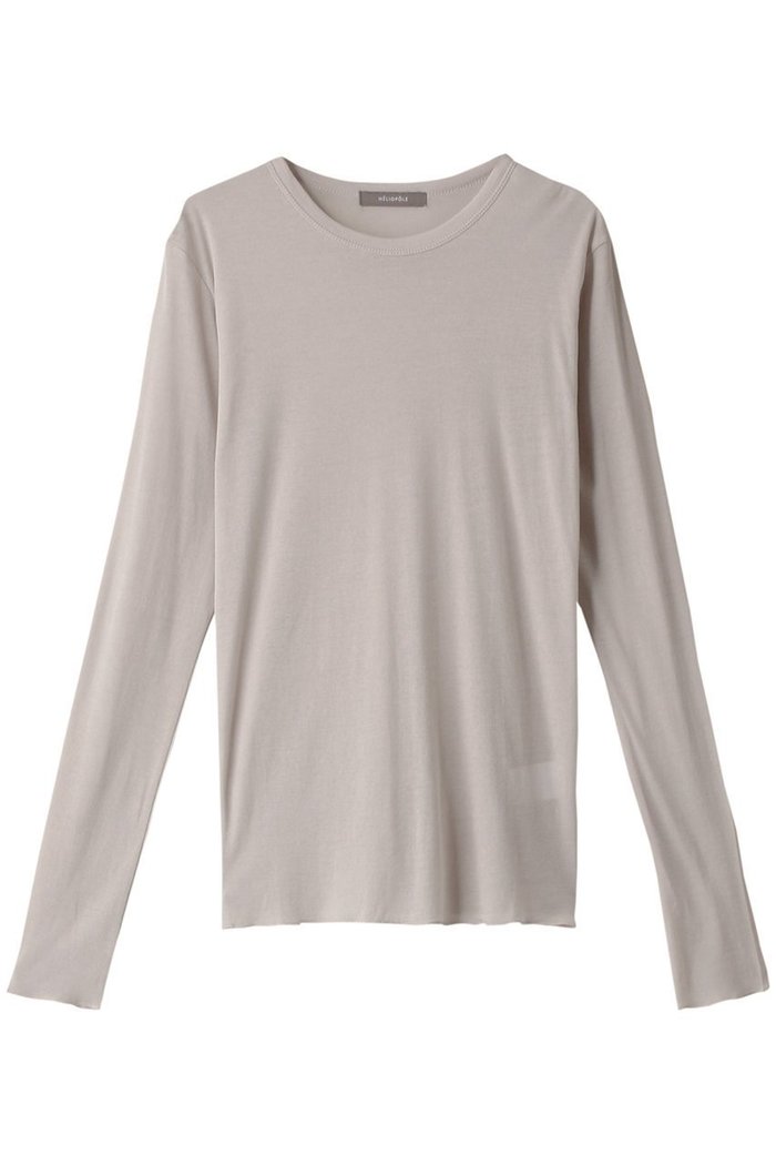 【エリオポール/heliopole】のシアーロングスリーブTシャツ インテリア・キッズ・メンズ・レディースファッション・服の通販 founy(ファニー) https://founy.com/ ファッション Fashion レディースファッション Fashion for Women トップス・カットソー Cut & Sew Tops シャツ・ブラウス・オフィスカジュアル Elegant Blouses & Button-Ups ロングTシャツ・Tシャツ Longline T-Shirts & Tees カットソー・ベーシックTシャツ Cut-and-Sewn Tops / Stretch Tees & Basics おすすめ Recommended / Our Picks スリーブ Sleeve, Long Sleeve / Short Sleeve ロング Long, Long-Length |ID: prp329100004142515 ipo3291000000032890545