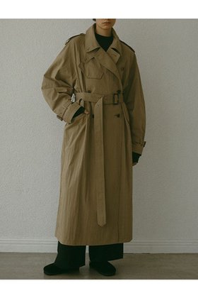 【エトレトウキョウ/ETRE TOKYO】のリンクルトレンチコート 人気、トレンドファッション・服の通販 founy(ファニー) ファッション Fashion レディースファッション WOMEN アウター Coat Outerwear コート Coats トレンチコート Trench Coats クラシカル Classical フラップ Flap ベーシック Basic ポケット Pocket ロング Long 今季 This Season 定番 Standard |ID:prp329100004143990