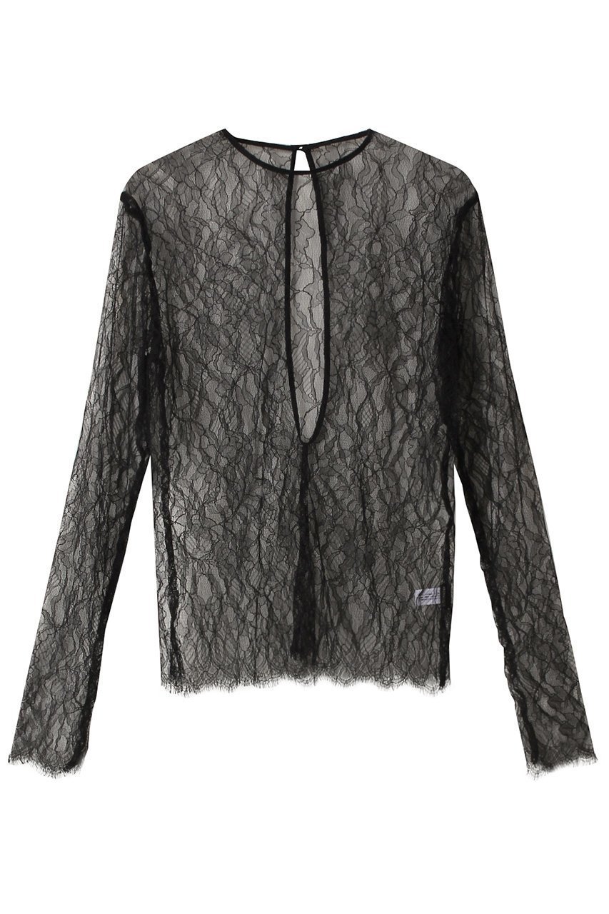 【アロマティック/AROMATIQUE】の総レース ロングスリーブ インテリア・キッズ・メンズ・レディースファッション・服の通販 founy(ファニー) 　ファッション　Fashion　レディースファッション　Fashion for Women　キャミソール　Camisole, Spaghetti Strap Top　スリット　Slit, Slit Detail　スリーブ　Sleeve, Long Sleeve / Short Sleeve　パジャマ　Pajamas, Sleepwear　ビスチェ　Bustier, Corset Top　フランス　France, French　レース　Lace, Lace Fabric　ロング　Long, Long-Length　ブラック|ID: prp329100004144002 ipo3291000000032834681