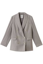 【エブール/ebure】の強撚ツイルクレープ 6釦ダブルジャケット 人気、トレンドファッション・服の通販 founy(ファニー) ファッション Fashion レディースファッション Fashion for Women アウター Coat / Outerwear Collection レディースジャケット・軽アウター Jackets シェイプ Shape, Slim Fit ジャケット Jacket, Outerwear ダブル Double, Double-Breasted マニッシュ Mannish, Boyish メタル Metal, Metal Parts 定番 Standard, Basic Item thumbnail トップグレー|ID: prp329100004144005 ipo3291000000035654414