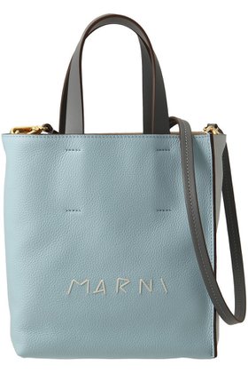 【マルニ/MARNI】のMUSEO SOFT MINI ハンドステッチロゴ2wayトートバッグ 人気、トレンドファッション・服の通販 founy(ファニー) ファッション Fashion レディースファッション WOMEN バッグ Bag |ID:prp329100004144014