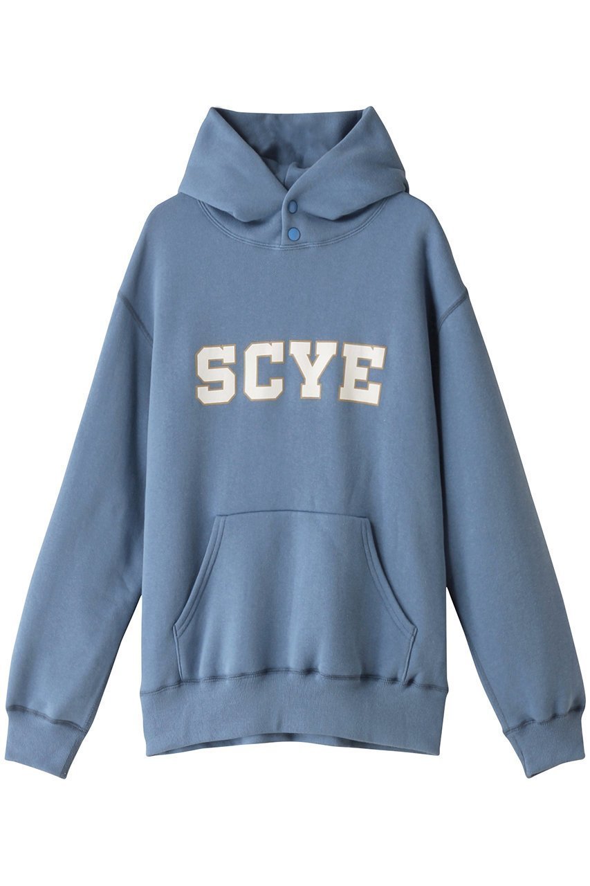 【サイ サイベーシックス/Scye SCYE BASICS】の【UNISEX】【SCYE BASICS】フリースバック ジャージー プリント フーディー インテリア・キッズ・メンズ・レディースファッション・服の通販 founy(ファニー) 　ファッション　Fashion　レディースファッション　WOMEN　トップス・カットソー　Tops/Tshirt　シャツ/ブラウス　Shirts/Blouses　パーカ　Sweats　ロング / Tシャツ　T-Shirts　スウェット　Sweat　カットソー　Cut and Sewn　ユニセックス　Unisex　ジャージー　Jersey　プリント　Print　ボトム　Bottom　定番　Standard　NEW・新作・新着・新入荷　New Arrivals　スティールブルー|ID: prp329100004144062 ipo3291000000028464100