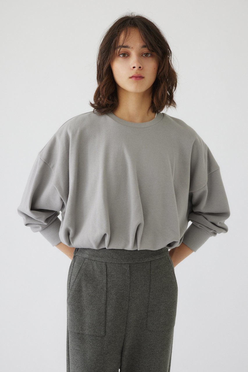 【リムアーク/RIM.ARK】のBalloon sweat tops/スウェット インテリア・キッズ・メンズ・レディースファッション・服の通販 founy(ファニー) 　ファッション　Fashion　レディースファッション　WOMEN　トップス・カットソー　Tops/Tshirt　シャツ/ブラウス　Shirts/Blouses　パーカ　Sweats　ロング / Tシャツ　T-Shirts　スウェット　Sweat　カットソー　Cut and Sewn　アメリカン　American　スウェット　Sweat　バルーン　Balloon　モダン　Modern　ライトグレー|ID: prp329100004145824 ipo3291000000032377250