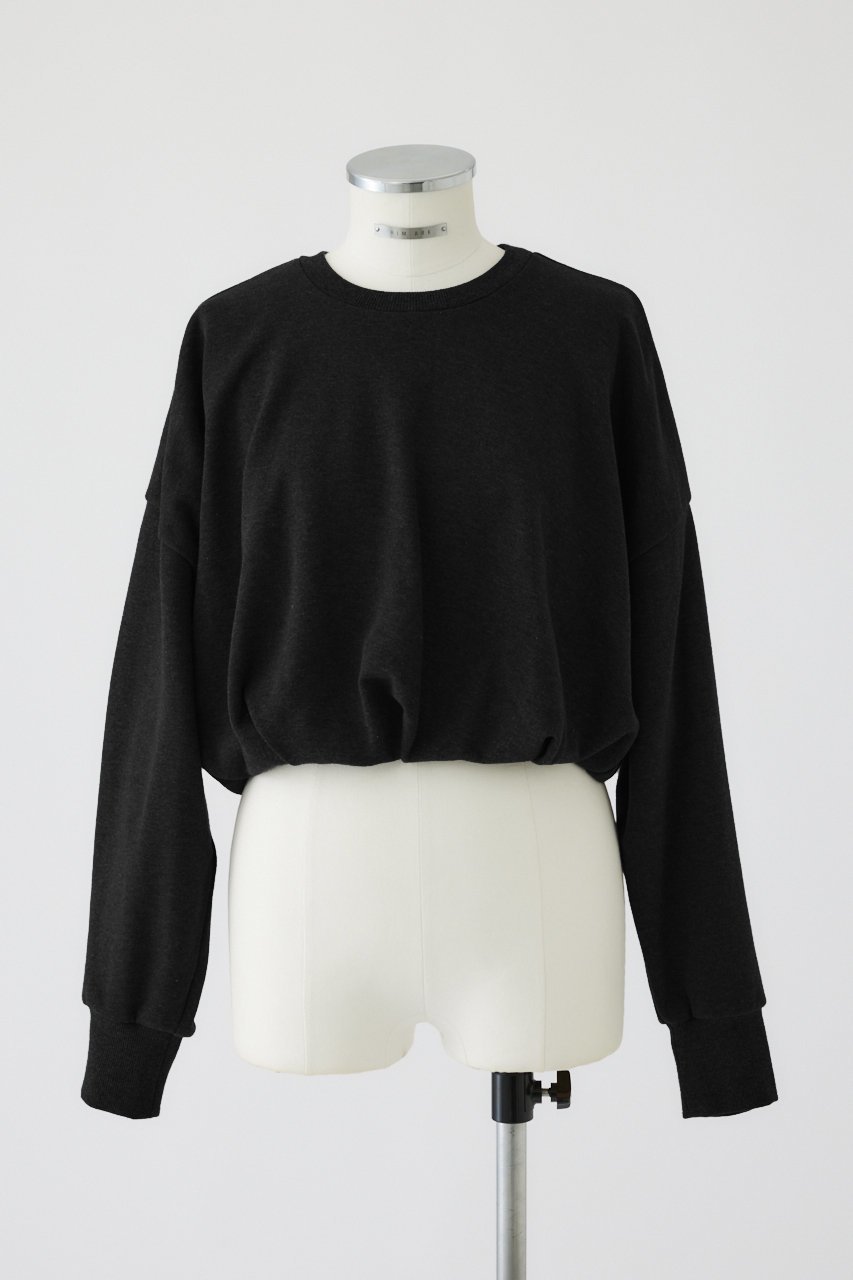 【リムアーク/RIM.ARK】のBalloon sweat tops/スウェット インテリア・キッズ・メンズ・レディースファッション・服の通販 founy(ファニー) 　ファッション　Fashion　レディースファッション　Fashion for Women　トップス・カットソー　Cut & Sew Tops　シャツ・ブラウス・オフィスカジュアル　Elegant Blouses & Button-Ups　レディースパーカー・カジュアルフーディー　Casual Hoodies & Sweatshirts　ロングTシャツ・Tシャツ　Longline T-Shirts & Tees　スウェット・クルーネックトップス　Sweatshirts & Crewnecks / Relaxed Fit Sweat Tops　カットソー・ベーシックTシャツ　Cut-and-Sewn Tops / Stretch Tees & Basics　アメリカン　American Style　スウェット / スエット　Sweatshirt, Sweatwear　バルーン　Balloon, Balloon Silhouette　モダン　Modern, Contemporary　ブラック|ID: prp329100004145824 ipo3291000000032787423