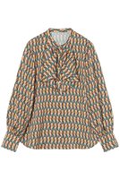 【アナイ/ANAYI】のカラーグラフィックフリルブラウス 人気、トレンドファッション・服の通販 founy(ファニー) ファッション Fashion レディースファッション WOMEN トップス・カットソー Tops/Tshirt シャツ/ブラウス Shirts/Blouses イエロー Yellow イタリア Italy サテン Satin シンプル Simple スリーブ Sleeve バランス Balance フリル Frills プリント Print ロング Long 別注 Special Order NEW・新作・新着・新入荷 New Arrivals 秋 Autumn/Fall |ID:prp329100004145828