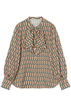 【アナイ/ANAYI】のカラーグラフィックフリルブラウス 人気、トレンドファッション・服の通販 founy(ファニー) ファッション Fashion レディースファッション WOMEN トップス・カットソー Tops/Tshirt シャツ/ブラウス Shirts/Blouses イエロー Yellow イタリア Italy サテン Satin シンプル Simple スリーブ Sleeve バランス Balance フリル Frills プリント Print ロング Long 別注 Special Order NEW・新作・新着・新入荷 New Arrivals 秋 Autumn/Fall thumbnail ゴールド|ID: prp329100004145828 ipo3291000000028482815