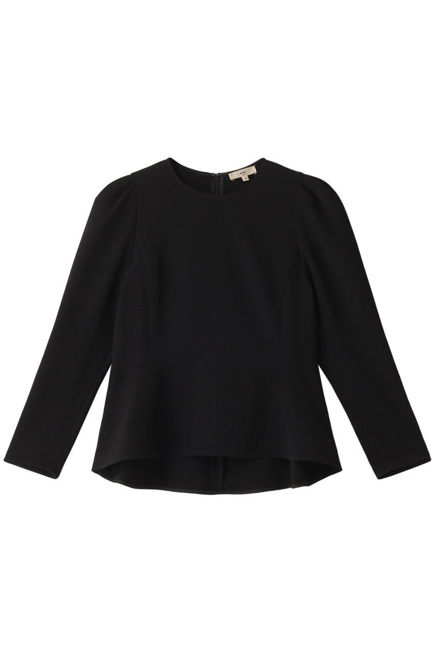 【エムダブリュー/MW】のトリアセテート(H)フレアブラウス インテリア・キッズ・メンズ・レディースファッション・服の通販 founy(ファニー) 　ファッション　Fashion　レディースファッション　Fashion for Women　トップス・カットソー　Cut & Sew Tops　シャツ・ブラウス・オフィスカジュアル　Elegant Blouses & Button-Ups　ストレッチ　Stretch, Stretchy Fabric　スリーブ　Sleeve, Long Sleeve / Short Sleeve　フェミニン　Feminine, Girly　フレア　Flare, Flared　ロング　Long, Long-Length　エレガント 上品　Elegant　ブラック|ID: prp329100004145855 ipo3291000000032889646