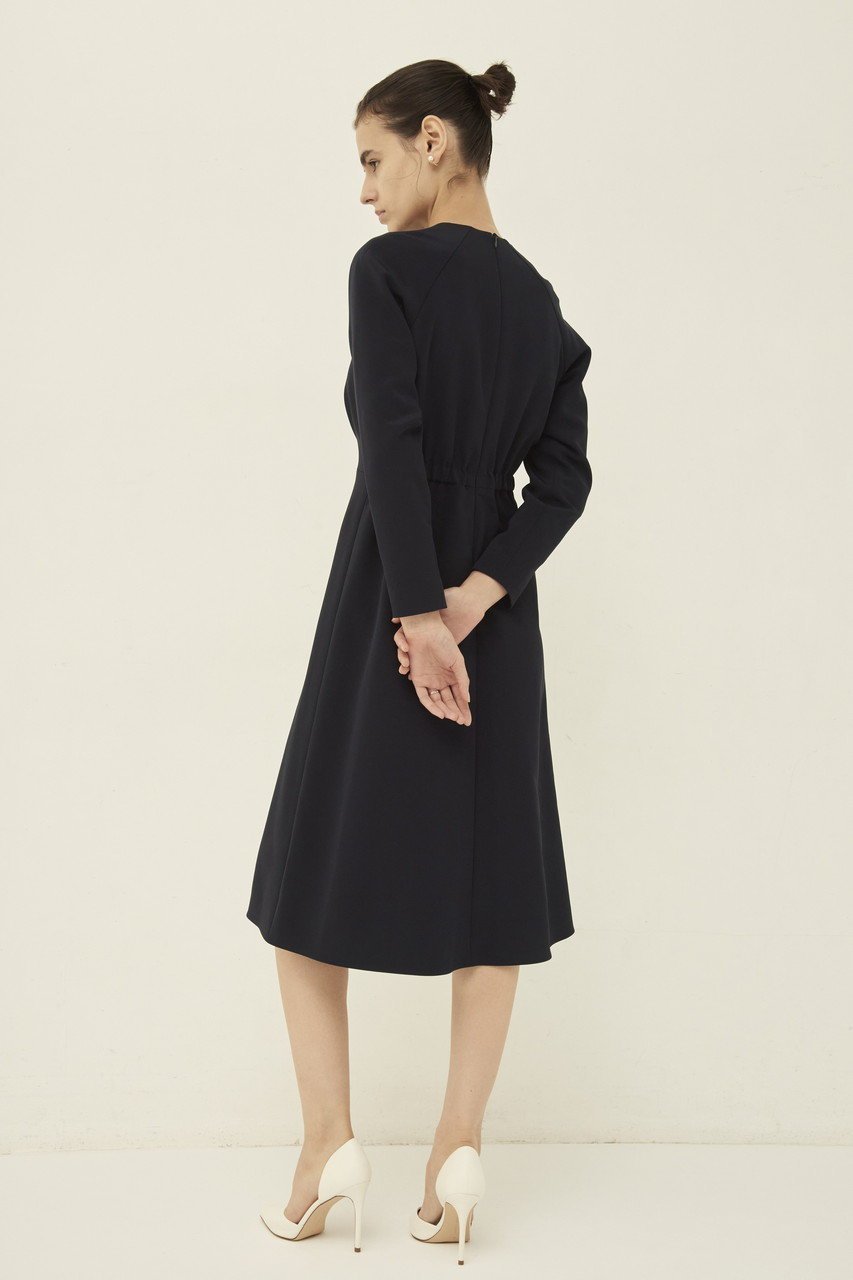 【エムダブリュー/MW】のトリアセテート(S) タックフレアドレス 人気、トレンドファッション・服の通販 founy(ファニー) 　ファッション　Fashion　レディースファッション　Fashion for Women　ワンピース　Dresses　フォーマル・パーティードレス・結婚式用ドレス　Elegant & Casual Dresses　チュニック　Tunic Tops & Dresses　オケージョン　Occasion Wear　チュニック　Tunic, Long Top　ドレス　Dress, One-Piece　フェミニン　Feminine, Girly　フレア　Flare, Flared　other-6|ID: prp329100004145856 ipo3291000000032888006