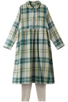 【キッドブルー/KID BLUE】の24トリプルガーゼチェックナイティ(スパッツつき) グリーン|ID: prp329100004145875 ipo3291000000032834692