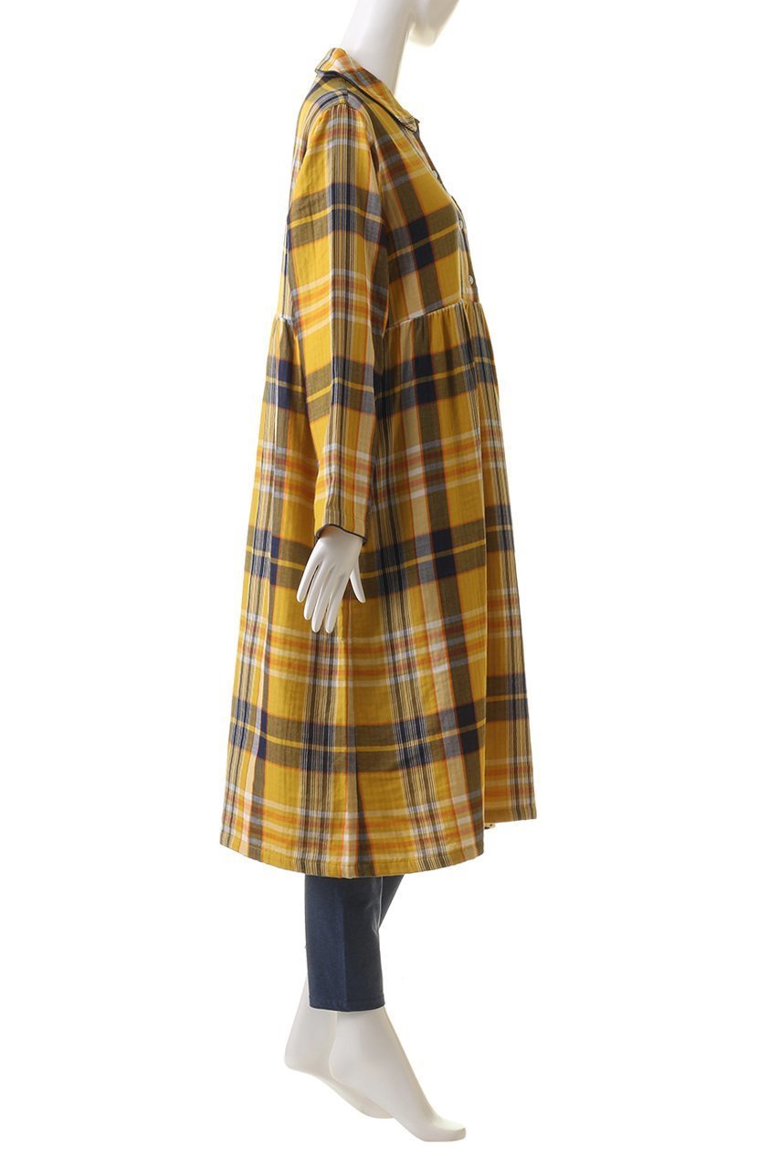 【キッドブルー/KID BLUE】の24トリプルガーゼチェックナイティ(スパッツつき) 人気、トレンドファッション・服の通販 founy(ファニー) ファッション Fashion レディースファッション Fashion for Women トップス・カットソー Cut & Sew Tops ギャザー Gathered, Ruffled チェック Check, Plaid, Tartan トリプル Triple, Three Layers パイピング Piping, Trim Design パジャマ Pajamas, Sleepwear ポケット Pocket, Pocket Detail 再入荷 Restock / Back in Stock 秋 Autumn other-3|ID: prp329100004145875 ipo3291000000034874967