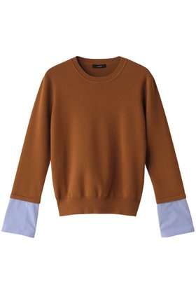 【アルアバイル/allureville】のカフスドッキングプルオーバー 人気、トレンドファッション・服の通販 founy(ファニー) ファッション Fashion レディースファッション WOMEN トップス・カットソー Tops/Tshirt ニット Knit Tops プルオーバー Pullover シンプル Simple |ID:prp329100004145884