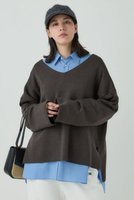 【カオス/Chaos】のシエラウールVネックニット 人気、トレンドファッション・服の通販 founy(ファニー) ファッション Fashion レディースファッション Fashion for Women トップス・カットソー Cut & Sew Tops ニット Knit Tops & Sweaters カジュアルプルオーバー・ニットトップス Pullovers & Knit Tops / Casual Pullovers Vネックトップス V-Neck Tops / V-Cut Neckline Shirts |ID:prp329100004145891