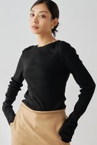 【ウィムガゼット/Whim Gazette】のコットンテレコクルーネックプルオーバー ブラック|ID: prp329100004145900 ipo3291000000035809927