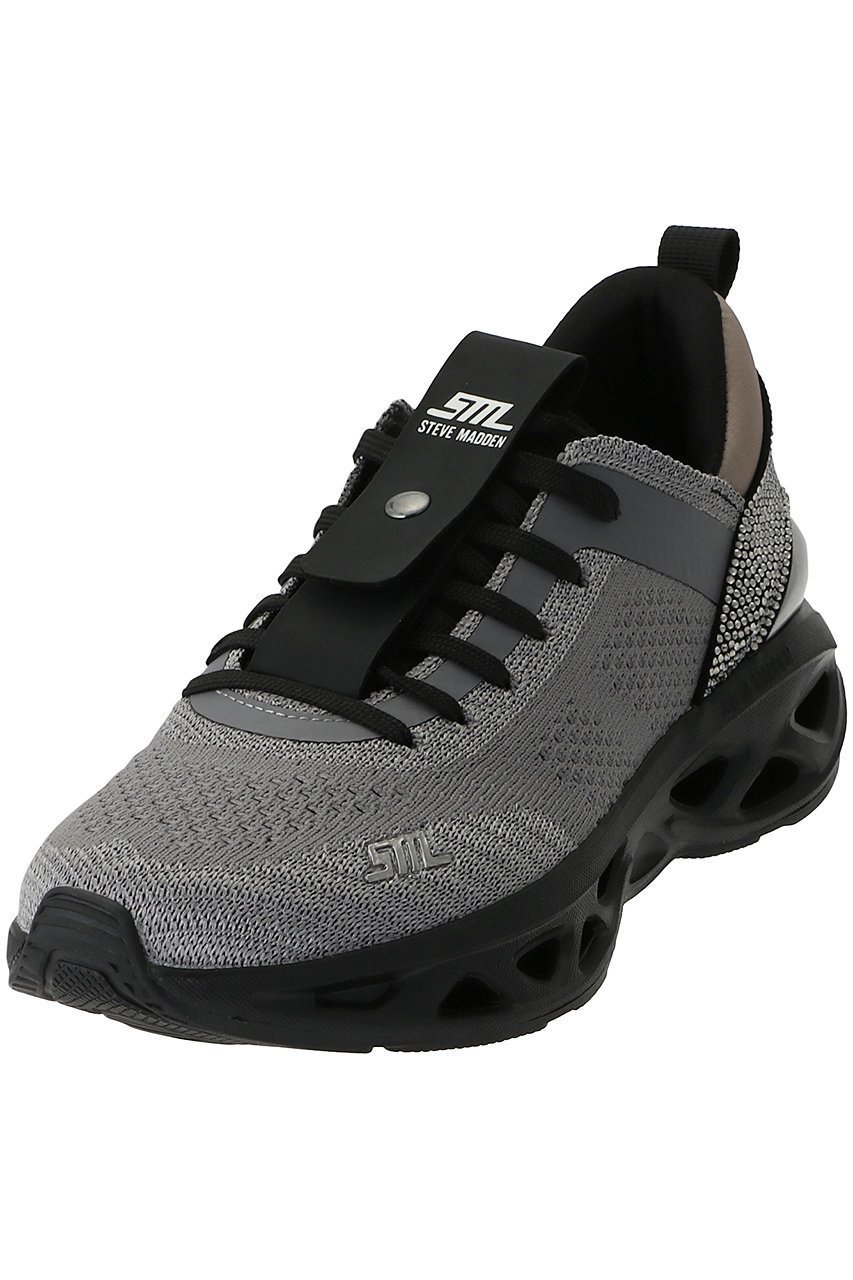 【スティーブマデン/STEVE MADDEN】のSURGE 1R デザインソールニットスニーカー インテリア・キッズ・メンズ・レディースファッション・服の通販 founy(ファニー) 　ファッション　Fashion　レディースファッション　Fashion for Women　トップス・カットソー　Cut & Sew Tops　ニット　Knit Tops & Sweaters　ストーン　Stone, Gem-Like　スニーカー　Sneakers, Trainers　ダークグレー|ID: prp329100004147595 ipo3291000000032853200