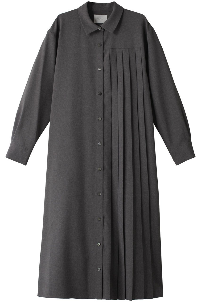 【ミディウミソリッド/MIDIUMISOLID】のpleats A line OP ワンピース インテリア・キッズ・メンズ・レディースファッション・服の通販 founy(ファニー) 　ファッション　Fashion　レディースファッション　Fashion for Women　ワンピース　Dresses　チュニック　Tunic Tops & Dresses　アシンメトリー　Asymmetrical Style　チュニック　Tunic, Long Top　パーティ　Party, Party Style　フロント　Front, Front Design　プリーツ　Pleats, Pleated　l.gray|ID: prp329100004147604 ipo3291000000032889062