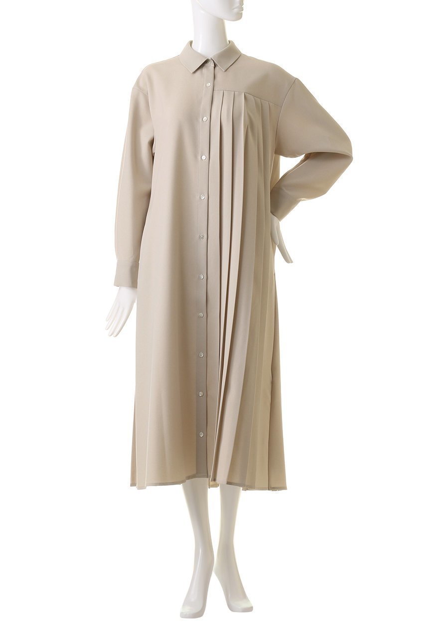 【ミディウミソリッド/MIDIUMISOLID】のpleats A line OP ワンピース 人気、トレンドファッション・服の通販 founy(ファニー) 　ファッション　Fashion　レディースファッション　Fashion for Women　ワンピース　Dresses　チュニック　Tunic Tops & Dresses　アシンメトリー　Asymmetrical Style　チュニック　Tunic, Long Top　パーティ　Party, Party Style　フロント　Front, Front Design　プリーツ　Pleats, Pleated　other-2|ID: prp329100004147604 ipo3291000000032889067