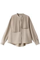 【ミディウミソリッド/MIDIUMISOLID】のfront pleats asymmetry shirt シャツ beige|ID:prp329100004147605