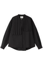 【ミディウミソリッド/MIDIUMISOLID】のfront pleats asymmetry shirt シャツ black|ID: prp329100004147605 ipo3291000000028502117