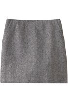 【オブリオ/AUBRIOT】のシルクネップツィード ミニスカート ダークグレー|ID: prp329100004150383 ipo3291000000035892666