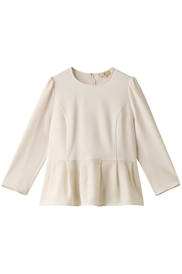 【エムダブリュー/MW】のトリアセテート(H) VIRGIN WOOLペプラムブラウス インテリア・キッズ・メンズ・レディースファッション・服の通販 founy(ファニー) https://founy.com/ ファッション Fashion レディースファッション Fashion for Women トップス・カットソー Cut & Sew Tops シャツ・ブラウス・オフィスカジュアル Elegant Blouses & Button-Ups シンプル Simple, Minimal ジョーゼット Georgette, Semi-Sheer Fabric スペシャル Special, Limited Edition スリーブ Sleeve, Long Sleeve / Short Sleeve フェミニン Feminine, Girly ペプラム Peplum, Flared Hem ロング Long, Long-Length |ID: prp329100004150384 ipo3291000000032890466