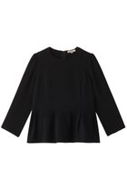 【エムダブリュー/MW】のトリアセテート(H) VIRGIN WOOLペプラムブラウス ブラック|ID: prp329100004150384 ipo3291000000032890474