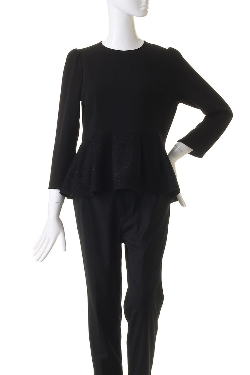 【エムダブリュー/MW】のトリアセテート(H) VIRGIN WOOLペプラムブラウス 人気、トレンドファッション・服の通販 founy(ファニー) 　ファッション　Fashion　レディースファッション　Fashion for Women　トップス・カットソー　Cut & Sew Tops　シャツ・ブラウス・オフィスカジュアル　Elegant Blouses & Button-Ups　シンプル　Simple, Minimal　ジョーゼット　Georgette, Semi-Sheer Fabric　スペシャル　Special, Limited Edition　スリーブ　Sleeve, Long Sleeve / Short Sleeve　フェミニン　Feminine, Girly　ペプラム　Peplum, Flared Hem　ロング　Long, Long-Length　other-2|ID: prp329100004150384 ipo3291000000032890477
