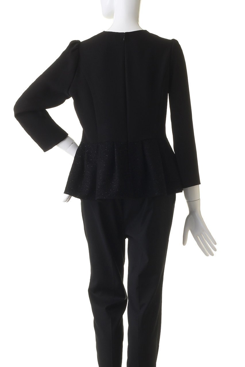 【エムダブリュー/MW】のトリアセテート(H) VIRGIN WOOLペプラムブラウス 人気、トレンドファッション・服の通販 founy(ファニー) 　ファッション　Fashion　レディースファッション　Fashion for Women　トップス・カットソー　Cut & Sew Tops　シャツ・ブラウス・オフィスカジュアル　Elegant Blouses & Button-Ups　シンプル　Simple, Minimal　ジョーゼット　Georgette, Semi-Sheer Fabric　スペシャル　Special, Limited Edition　スリーブ　Sleeve, Long Sleeve / Short Sleeve　フェミニン　Feminine, Girly　ペプラム　Peplum, Flared Hem　ロング　Long, Long-Length　other-4|ID: prp329100004150384 ipo3291000000032890483