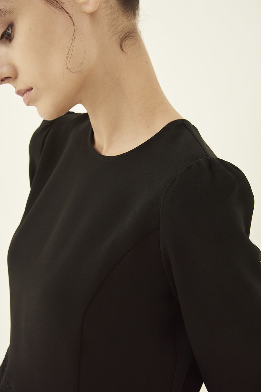【エムダブリュー/MW】のトリアセテート(H) VIRGIN WOOLペプラムブラウス 人気、トレンドファッション・服の通販 founy(ファニー) 　ファッション　Fashion　レディースファッション　Fashion for Women　トップス・カットソー　Cut & Sew Tops　シャツ・ブラウス・オフィスカジュアル　Elegant Blouses & Button-Ups　シンプル　Simple, Minimal　ジョーゼット　Georgette, Semi-Sheer Fabric　スペシャル　Special, Limited Edition　スリーブ　Sleeve, Long Sleeve / Short Sleeve　フェミニン　Feminine, Girly　ペプラム　Peplum, Flared Hem　ロング　Long, Long-Length　other-8|ID: prp329100004150384 ipo3291000000032890495