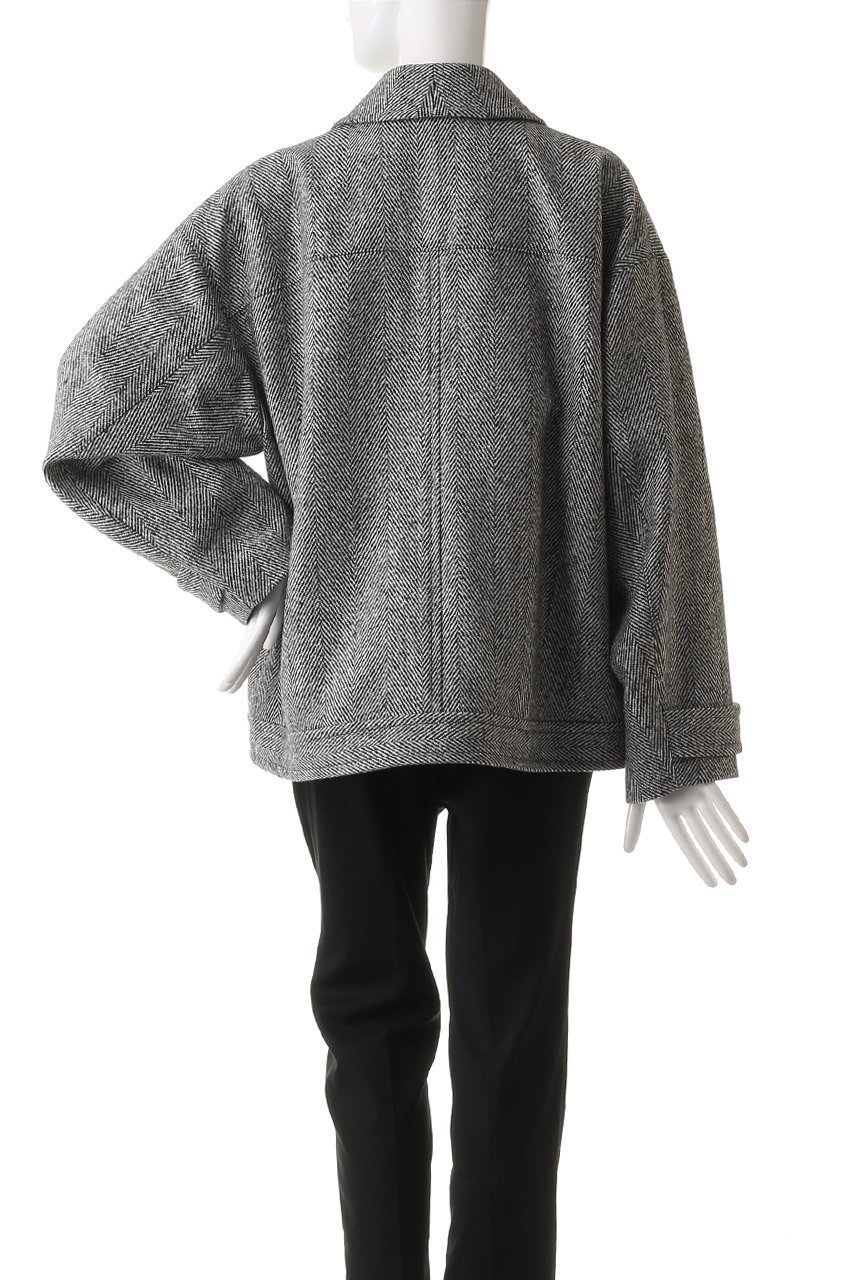 【オブリオ/AUBRIOT】のシルクネップツィード ブルゾンジャケット 人気、トレンドファッション・服の通販 founy(ファニー) 　ファッション　Fashion　レディースファッション　Fashion for Women　アウター　Coat / Outerwear Collection　コート・ロングコート・ピーコート　Long Coats, Peacoats & More　レディースジャケット・軽アウター　Jackets　ブルゾンジャケット・スポーティアウター　Blouson Jackets　イタリア　Italy　ショート　Short, Short Length　シルク　Silk, 100% Silk　ジャケット　Jacket, Outerwear　ダブル　Double, Double-Breasted　トレンド　Trend, Trending Now　ネップ　Nepp, Slub Yarn　ブルゾン　Blouson, Bomber Jacket　ボックス　Boxy, Box Shape　メランジ　Melange, Mixed Yarn　モダン　Modern, Contemporary　ヨーク　Yoke, Yoke Design　今季　This Season, Current Season　other-4|ID: prp329100004150385 ipo3291000000032945090