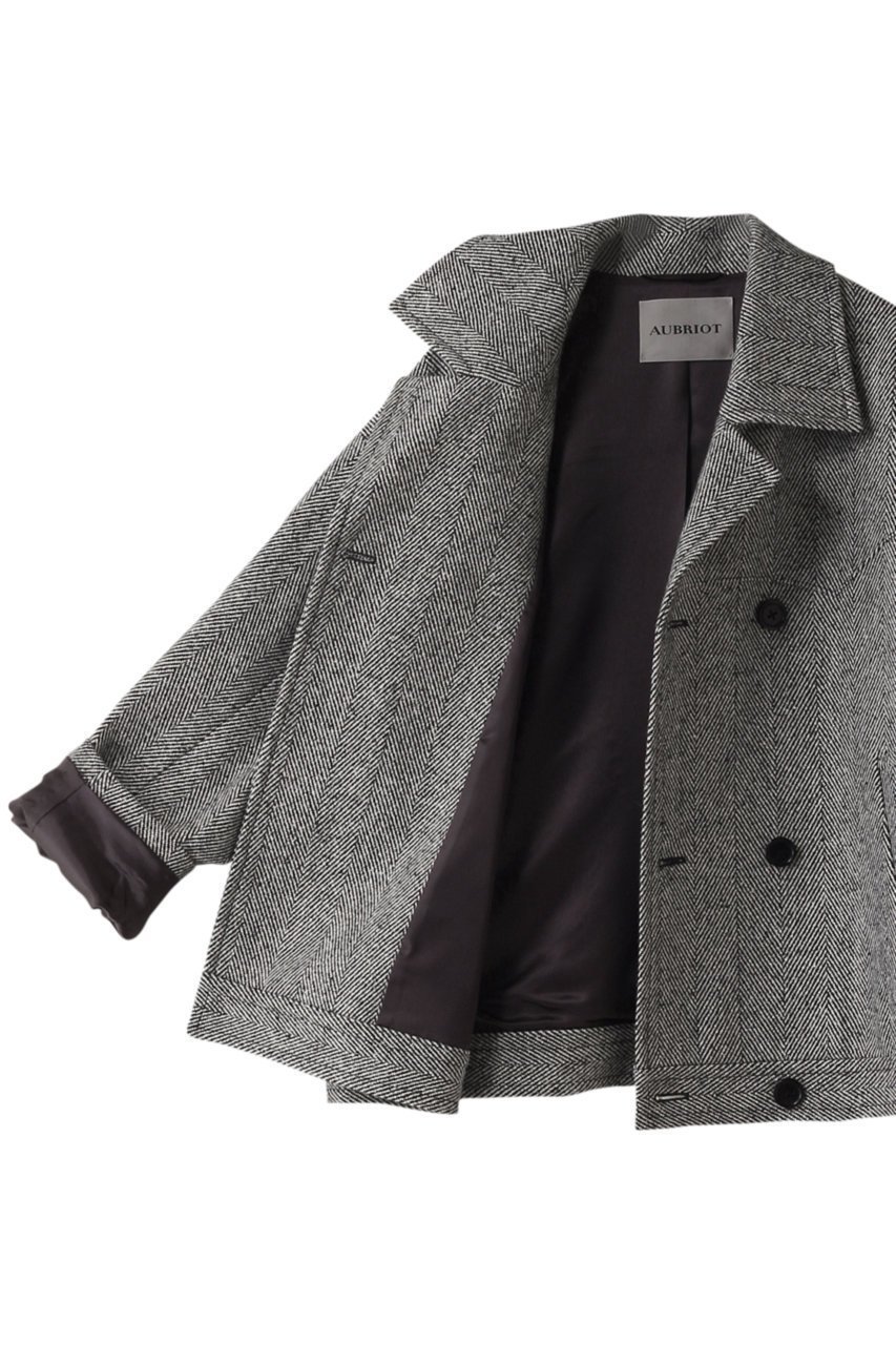 【オブリオ/AUBRIOT】のシルクネップツィード ブルゾンジャケット 人気、トレンドファッション・服の通販 founy(ファニー) 　ファッション　Fashion　レディースファッション　Fashion for Women　アウター　Coat / Outerwear Collection　コート・ロングコート・ピーコート　Long Coats, Peacoats & More　レディースジャケット・軽アウター　Jackets　ブルゾンジャケット・スポーティアウター　Blouson Jackets　イタリア　Italy　ショート　Short, Short Length　シルク　Silk, 100% Silk　ジャケット　Jacket, Outerwear　ダブル　Double, Double-Breasted　トレンド　Trend, Trending Now　ネップ　Nepp, Slub Yarn　ブルゾン　Blouson, Bomber Jacket　ボックス　Boxy, Box Shape　メランジ　Melange, Mixed Yarn　モダン　Modern, Contemporary　ヨーク　Yoke, Yoke Design　今季　This Season, Current Season　other-6|ID: prp329100004150385 ipo3291000000032945109