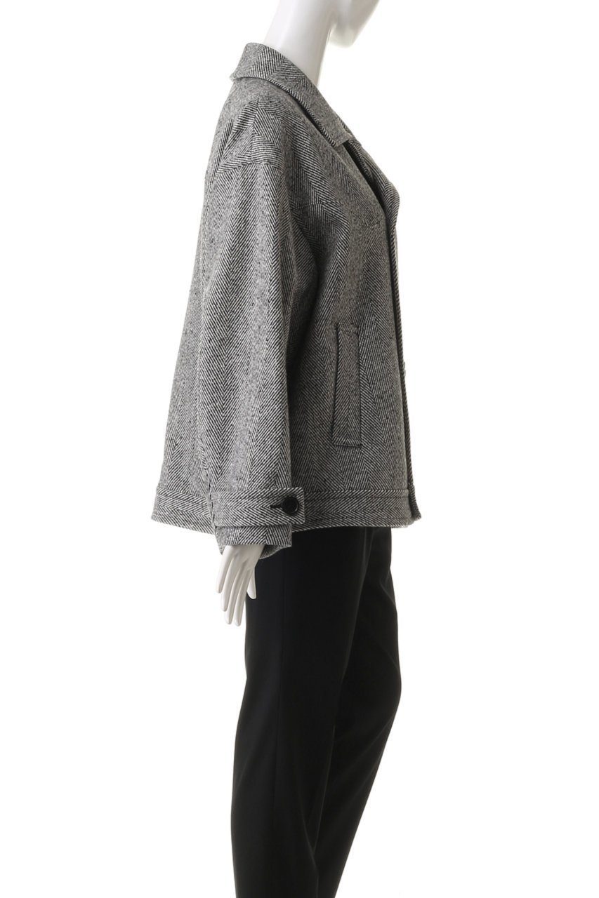 【オブリオ/AUBRIOT】のシルクネップツィード ブルゾンジャケット 人気、トレンドファッション・服の通販 founy(ファニー) 　ファッション　Fashion　レディースファッション　Fashion for Women　アウター　Coat / Outerwear Collection　コート・ロングコート・ピーコート　Long Coats, Peacoats & More　レディースジャケット・軽アウター　Jackets　ブルゾンジャケット・スポーティアウター　Blouson Jackets　イタリア　Italy　ショート　Short, Short Length　シルク　Silk, 100% Silk　ジャケット　Jacket, Outerwear　ダブル　Double, Double-Breasted　トレンド　Trend, Trending Now　ネップ　Nepp, Slub Yarn　ブルゾン　Blouson, Bomber Jacket　ボックス　Boxy, Box Shape　メランジ　Melange, Mixed Yarn　モダン　Modern, Contemporary　ヨーク　Yoke, Yoke Design　今季　This Season, Current Season　other-3|ID: prp329100004150385 ipo3291000000035960285