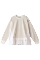 【ランバン オン ブルー/LANVIN en Bleu】のコンビスウェットプルオーバー オフ|ID: prp329100004150436 ipo3291000000032893972
