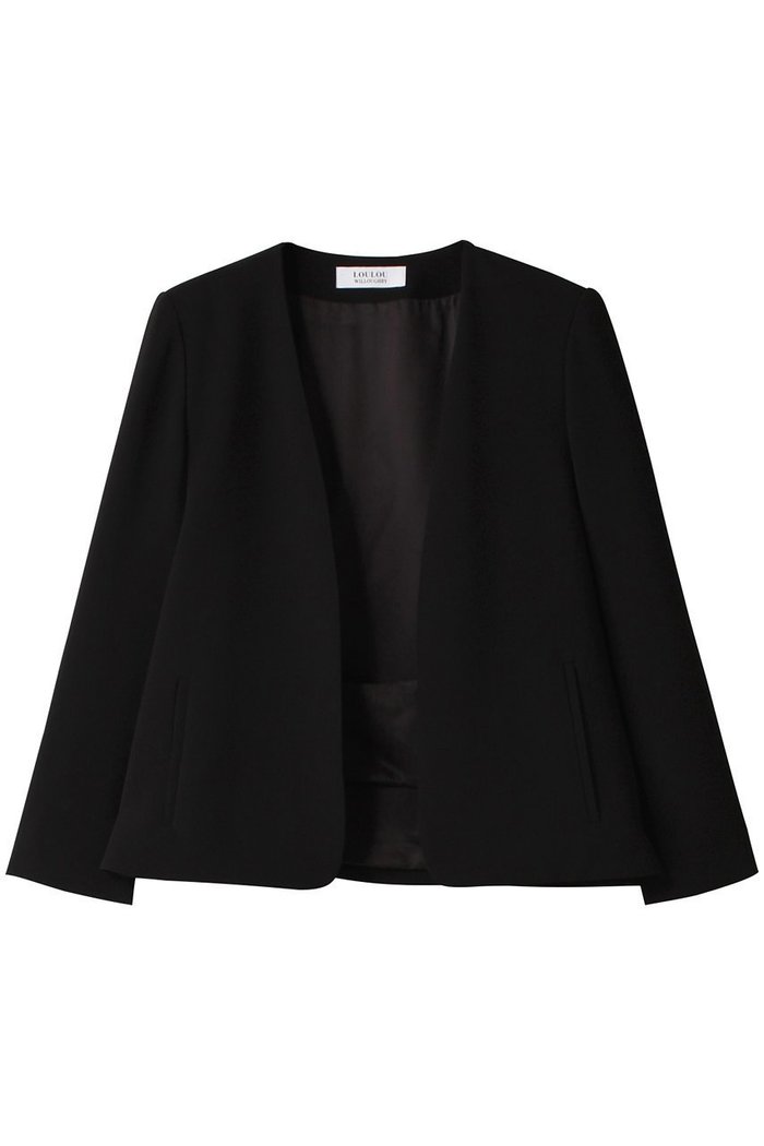 【アルアバイル/allureville】の【Loulou Willoughby】リトルブラックケープジャケット A インテリア・キッズ・メンズ・レディースファッション・服の通販 founy(ファニー) https://founy.com/ ファッション Fashion レディースファッション Fashion for Women アウター Coat / Outerwear Collection レディースジャケット・軽アウター Jackets オケージョン Occasion Wear コンパクト Compact, Small Size シンプル Simple, Minimal ジャケット Jacket, Outerwear スリット Slit, Slit Detail フェミニン Feminine, Girly |ID: prp329100004150439 ipo3291000000035654883