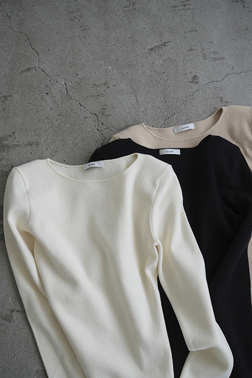 【クラネ/CLANE】のSHOULDER PADS KNIT TOPS ニット/セーター 人気、トレンドファッション・服の通販 founy(ファニー) 　ファッション　Fashion　レディースファッション　Fashion for Women　トップス・カットソー　Cut & Sew Tops　ニット　Knit Tops & Sweaters　カジュアルプルオーバー・ニットトップス　Pullovers & Knit Tops / Casual Pullovers　コンパクト　Compact, Small Size　シンプル　Simple, Minimal　セーター　Sweater, Knitwear　other-8|ID: prp329100004150442 ipo3291000000036098551