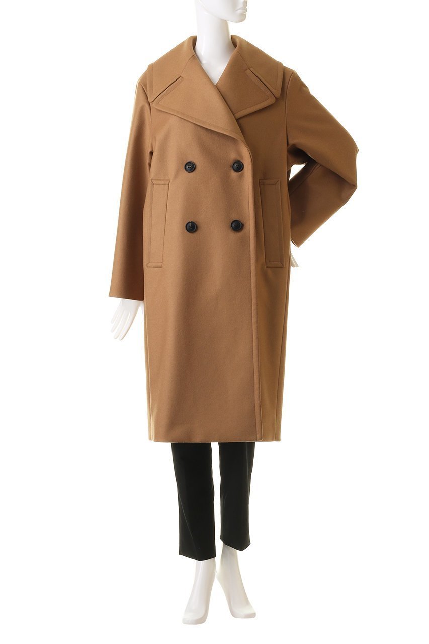 【デパリエ/DEPAREILLE】のSUPER140 s ビッグカラーコート 人気、トレンドファッション・服の通販 founy(ファニー) 　ファッション　Fashion　レディースファッション　Fashion for Women　アウター　Coat / Outerwear Collection　コート・ロングコート・ピーコート　Long Coats, Peacoats & More　シンプル　Simple, Minimal　ビッグ　Big, Oversized　フェミニン　Feminine, Girly　ロング　Long, Long-Length　other-2|ID: prp329100004150460 ipo3291000000035684708