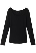 【スリー ドッツ/three dots】のリブジャージー クルーネック 人気、トレンドファッション・服の通販 founy(ファニー) ファッション Fashion レディースファッション WOMEN トップス・カットソー Tops/Tshirt シャツ/ブラウス Shirts/Blouses ロング / Tシャツ T-Shirts カットソー Cut and Sewn インナー Inner シンプル Simple スリーブ Sleeve フィット Fit ロング Long 定番 Standard NEW・新作・新着・新入荷 New Arrivals thumbnail ブラック|ID: prp329100004150462 ipo3291000000028553254