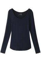 【スリー ドッツ/three dots】のリブジャージー クルーネック 人気、トレンドファッション・服の通販 founy(ファニー) ファッション Fashion レディースファッション WOMEN トップス・カットソー Tops/Tshirt シャツ/ブラウス Shirts/Blouses ロング / Tシャツ T-Shirts カットソー Cut and Sewn インナー Inner シンプル Simple スリーブ Sleeve フィット Fit ロング Long 定番 Standard NEW・新作・新着・新入荷 New Arrivals thumbnail ネイビー|ID: prp329100004150462 ipo3291000000028553255