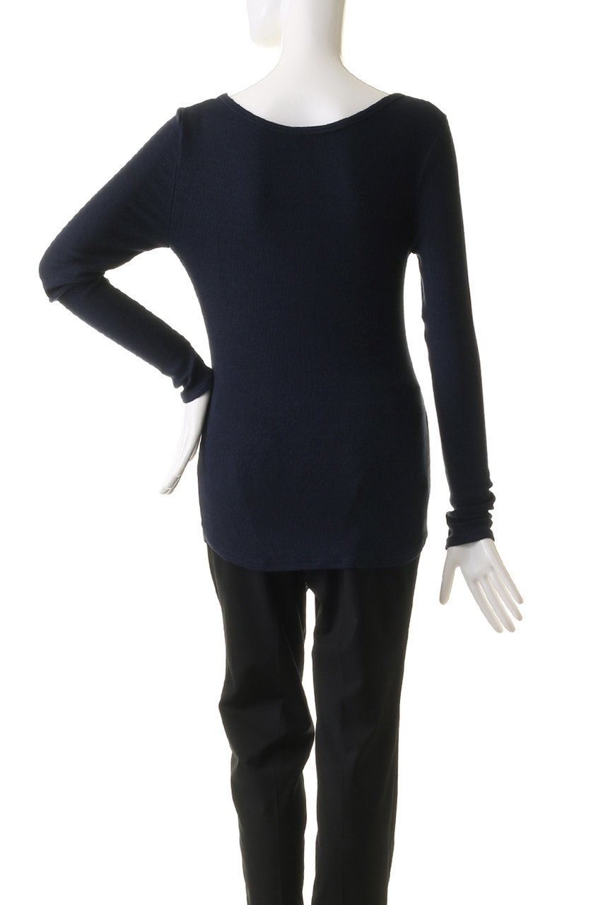 【スリー ドッツ/three dots】のリブジャージー クルーネック 人気、トレンドファッション・服の通販 founy(ファニー) 　ファッション　Fashion　レディースファッション　WOMEN　トップス・カットソー　Tops/Tshirt　シャツ/ブラウス　Shirts/Blouses　ロング / Tシャツ　T-Shirts　カットソー　Cut and Sewn　インナー　Inner　シンプル　Simple　スリーブ　Sleeve　フィット　Fit　ロング　Long　定番　Standard　other-4|ID: prp329100004150462 ipo3291000000031401195